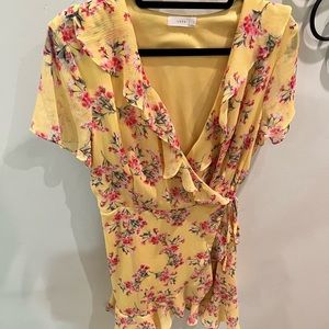Lush dress yellow floral